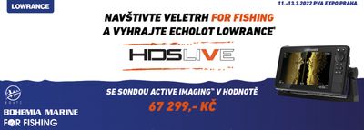 Návštěvnická soutěž o echolot LOWRANCE HDS LIVE 9 se sondou AGTIVE IMAGING v celkové hodnotě 67 299 Kč