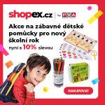 Akce na zábavné dětské školní pomůcky na shopex.cz