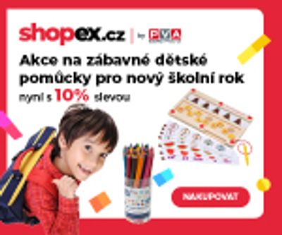 Akce na zábavné dětské školní pomůcky na shopex.cz