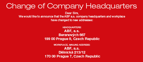 CHANGE OF COMPANY HEADQUARTER